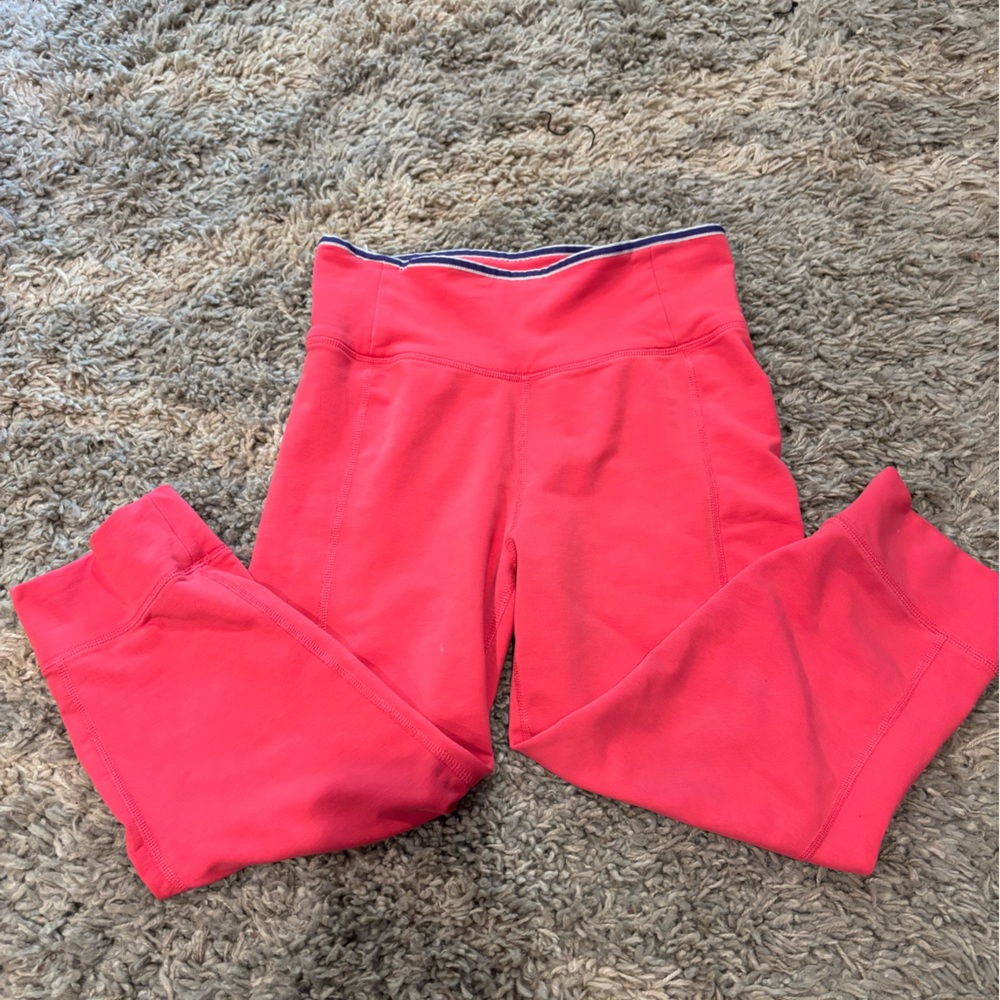 Woman’s Bright Coral Active Nike Leggings